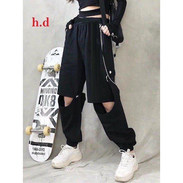 Quần Kaki hở gối HĐ12