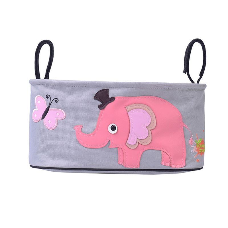 Túi Đựng Đồ Dùng Treo Xe Đẩy Em Bé In Hoạt Hình Dễ Thương Chống Thấm Nước