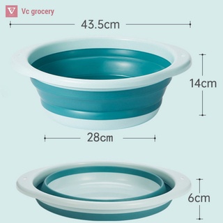 Thau Gấp Gọn, Chậu Xếp Gọn Silicon Mang Đi Du Lịch Thau Rửa Mặt Cho Sinh Viên Tiện Lợi Đa Năng