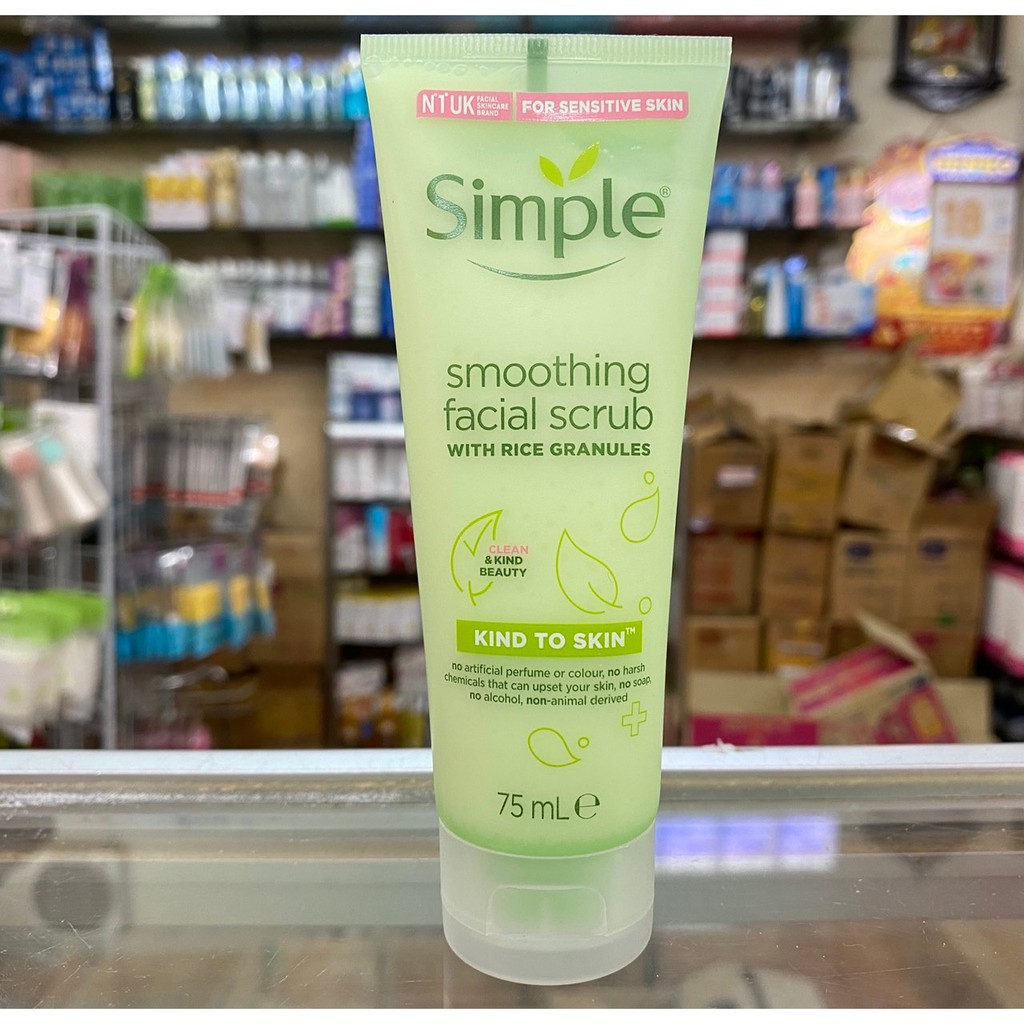 Tẩy Tế Bào Chết Simple cho da nhạy cảm - Simple Kind To Skin Soothing Facial Scrub 75ml | BigBuy360 - bigbuy360.vn