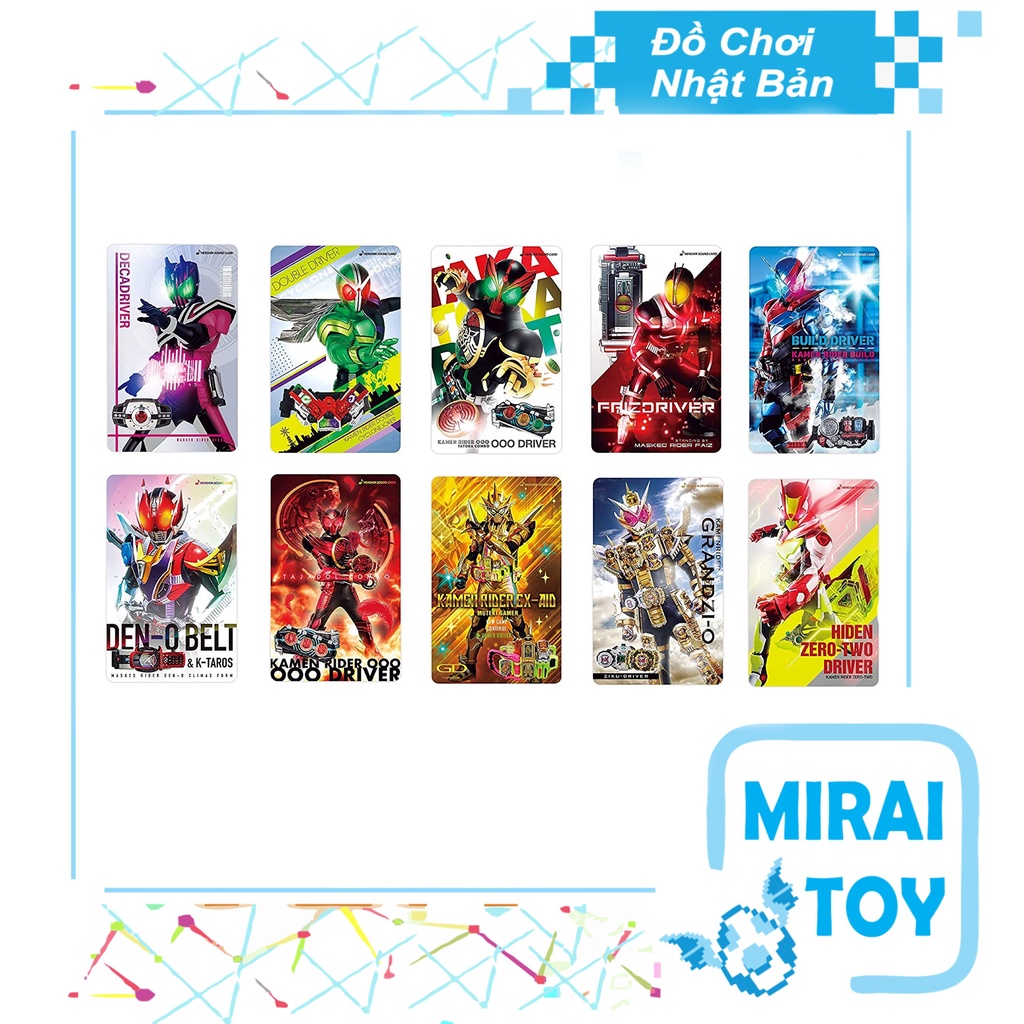 Thẻ bài Kamen Rider Henshin Sound Card chính hãng