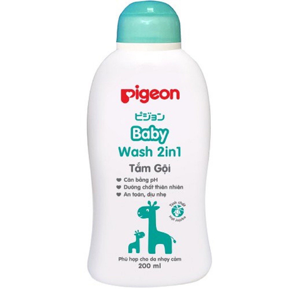 Sữa tắm gội toàn thân cho bé Pigeon 200ml