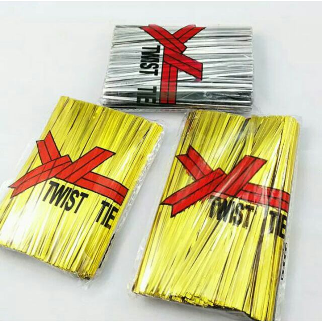 Dây kẽm kim tuyến Twist Tie cột quà, bánh kẹo (700-800 sợi)