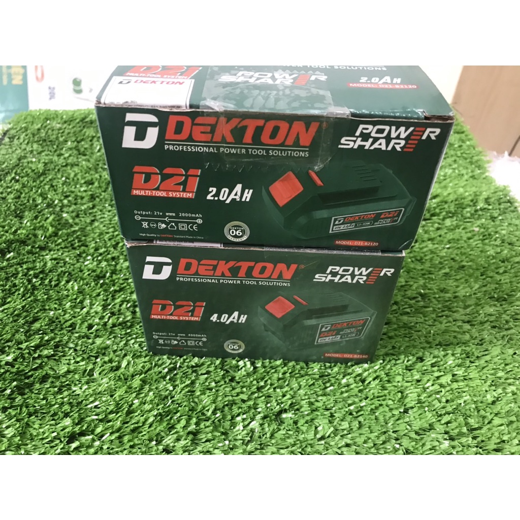 Pin Sạc Dekton 21V 2AH-3AH-4Ah. Dùng cho máy Dekton và những máy trên thị trường chạy chân MKT. BH 6 Tháng