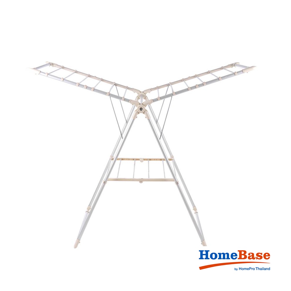 HomeBase PLIM Sào phơi khăn bằng thép mạ có thể gấp lại W143xH97-140xD60cm