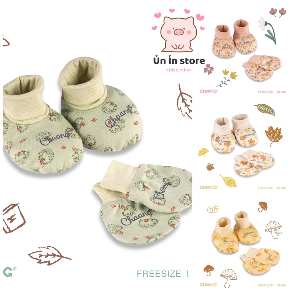 Chaang set bao tay chân sơ sinh Park AW2022D11