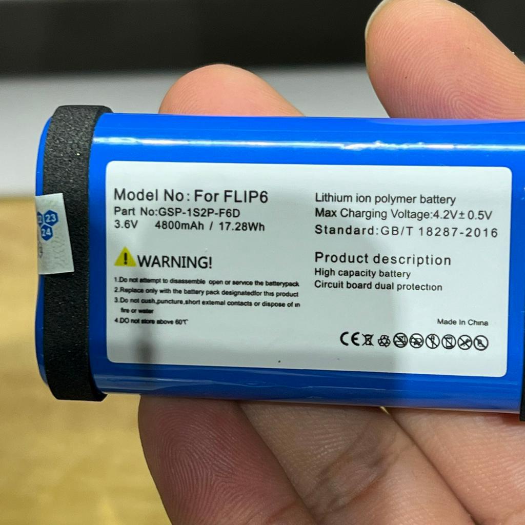 Thay pin Jbl Flip 6. Pin dùng thay thế cho loa bluetooth JBL Flip 6- Dung lượng chuẩn hãng