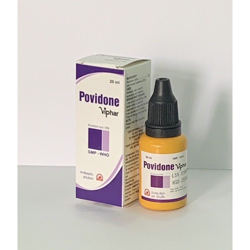 Povidone - Iod 10% -Dung Dịch Sát Khuẩn -  Chai 20ml