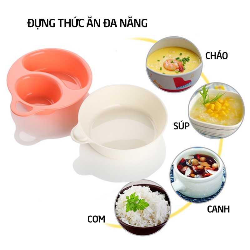 Bộ bát chia ngăn ăn dặm Paku Paku cho bé xuất xứ Nhật Bản