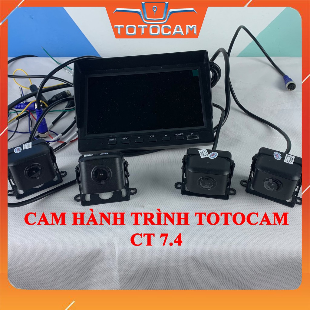 [Giá Tốt] Camera Hành Trình Xe Tải TOTOCAM CT 7.4 Ghi Hình Trước Sau 1080p – BH 12 Tháng