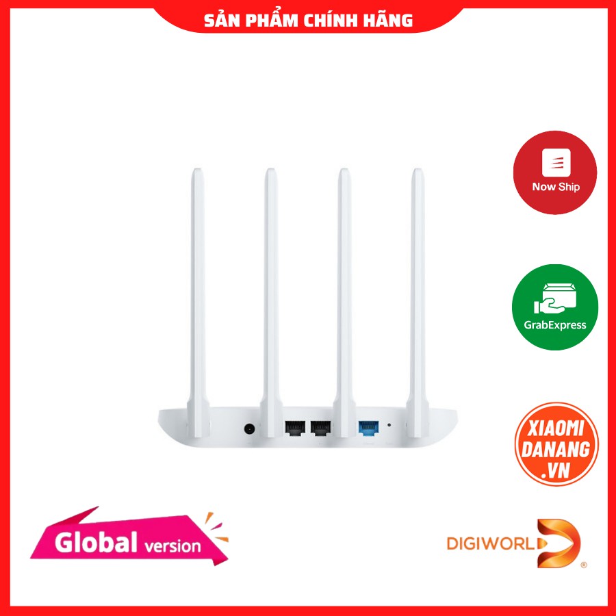 Bộ phát Wifi Xiaomi Router 4C 4 Anten Gen 4C bản Quốc Tế Tiếng Anh (Hàng chính hãng Digiworld phân phối)