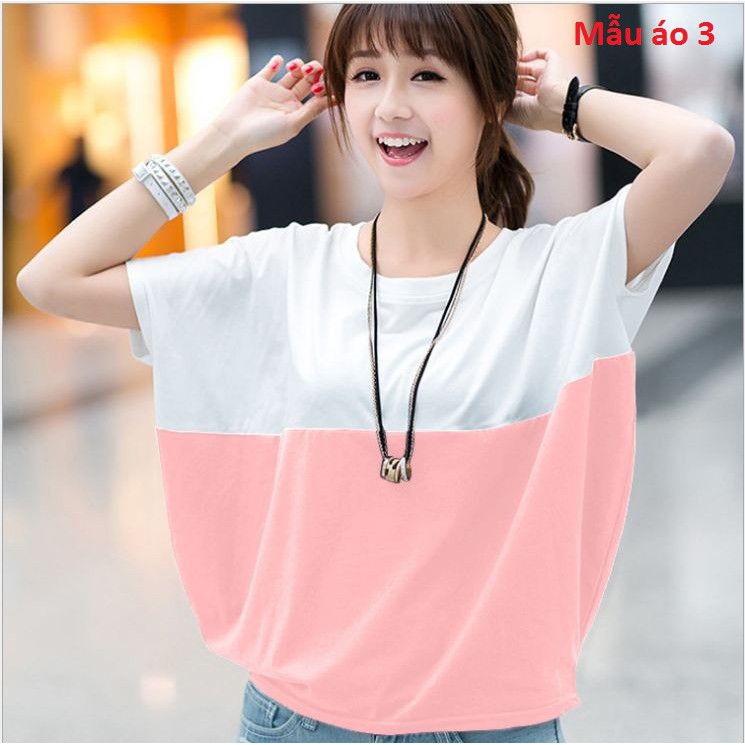Xả lỗ Áo phông cotton tay rộng dáng Hàn Quốc cho chị em xinh tươi