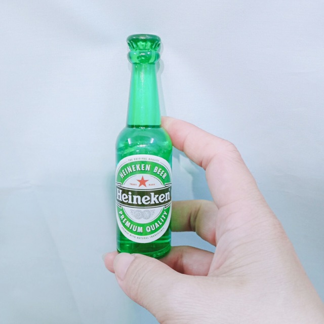 Chai nước lúa mạch sủi bọt mini trang trí bánh sinh nhật