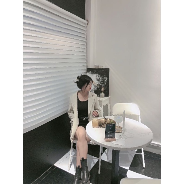 (ORDER -sẵn be XL) Áo Khoác Blazer nữ trơn form rộng mùa xuân thu phong cách hàn quốc retro 2022(kèm ảnh thật) | BigBuy360 - bigbuy360.vn