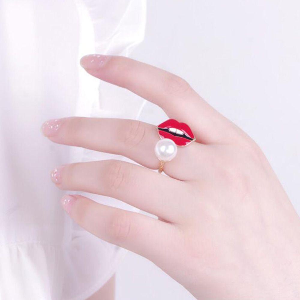 Mxgoods Nhẫn Đeo Khớp Ngón Tay Hình Chiếc Răng Thanh Lịch Sáng Tạo Có Thể Điều Chỉnh Cho Nữ Dự