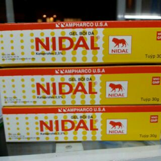 KEM BÔI DA HỖ TRỠ GIẢM ĐAU NHỨC NIDAL TUÝP 30G