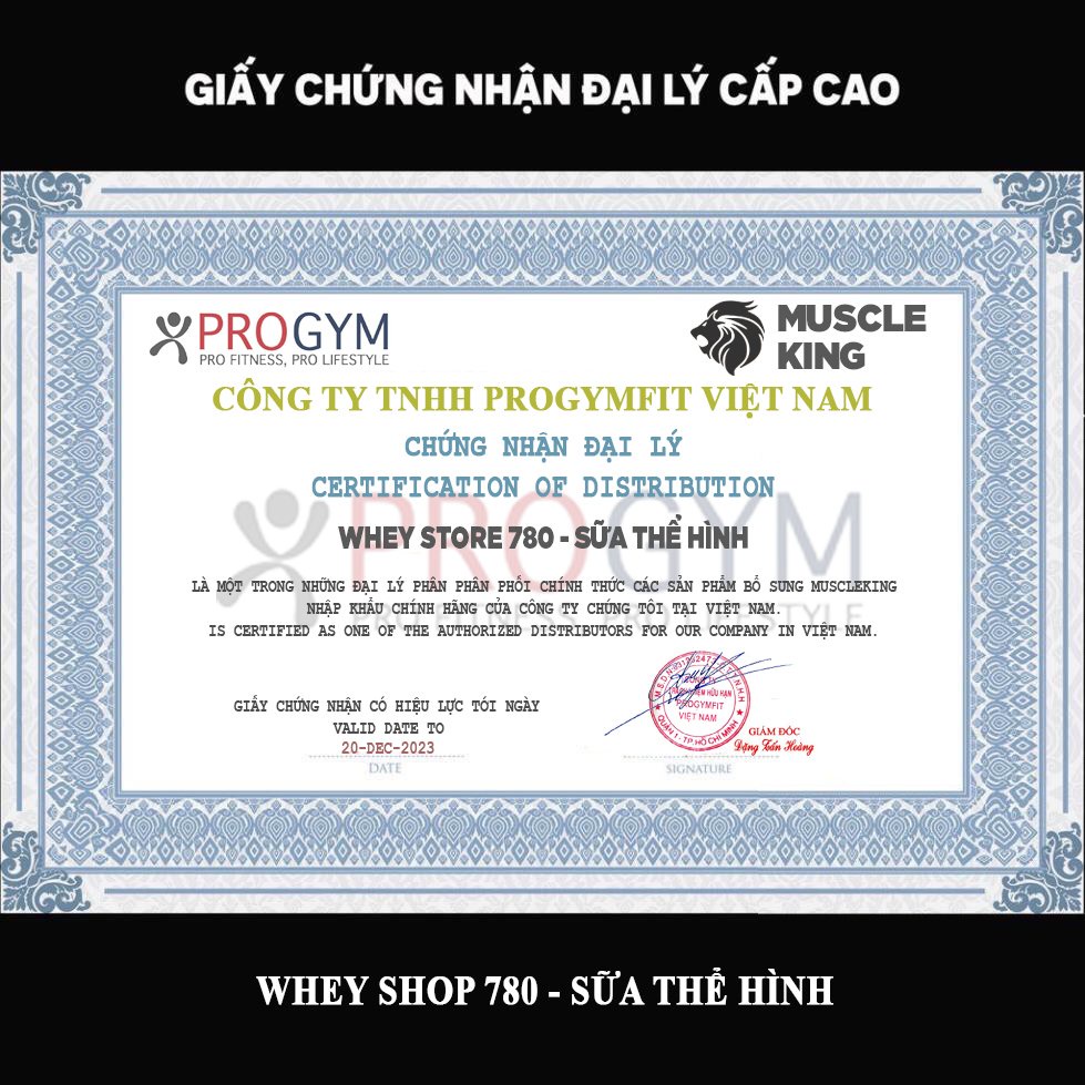 WHEY ISOLATE 2kg - Sữa Tăng Cơ Hấp Thu Nhanh MuscleKing  + Tặng Shaker