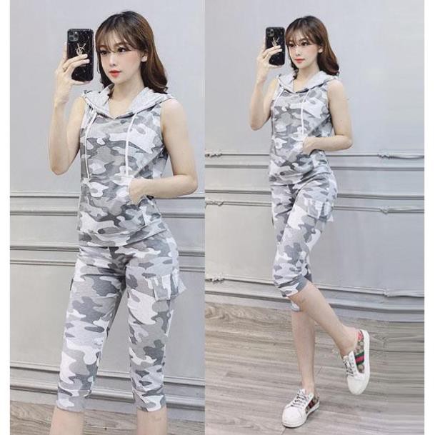 [Sale 50%]  [Cao cấp] Bộ đồ thể thao lính cotton sát nách TT371 [HÀNG CHUẨN SHOP]  [Xuất Khẩu]