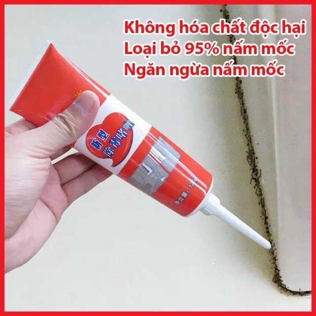 Gel tẩy mốc đa năng LKB 120ml - Tẩy nấm mốc silicon, gioăng cao su máy giặt, mốc chân tường - Loại Cực Mạnh - Hàng Chính