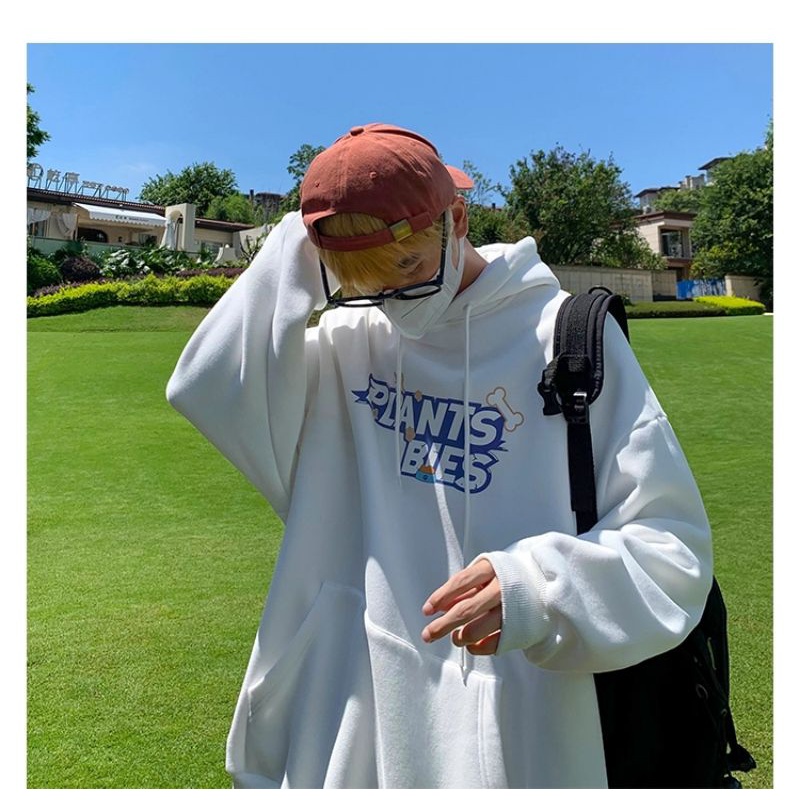 Áo hoodie nam nữ Plants unisex form rộng 3 màu (Xanh,Trắng ,Đen) | BigBuy360 - bigbuy360.vn