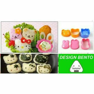 bộ 6 Khuôn cơm cute