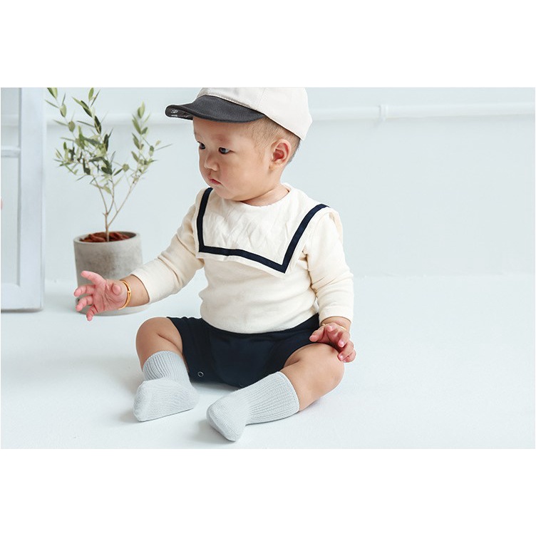 Set 3 đôi tất vớ trơn tone màu Hàn Quốc cho bé Mimi Kids T04