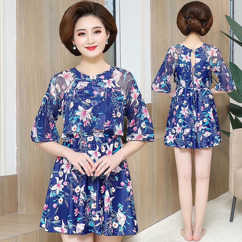 Bộ Đồ Bơi Một Mảnh Thời Trang Cho Phụ Nữ Trung Niên