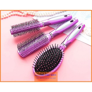 Lược chải tóc uốn xoăn, lược tròn tạo kiểu cho tóc uốn phồng loại cao cấp Salon