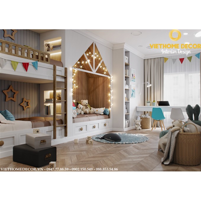 Thiết kế Nội thất chung cư 3 Phòng ngủ Đẹp