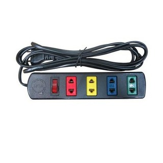 Ổ cắm đa năng 4 ổ 2 chấu có công tắc 4S5 LIOA dây 5m x 2 lõi [Cam kết hàng chính hãng]
