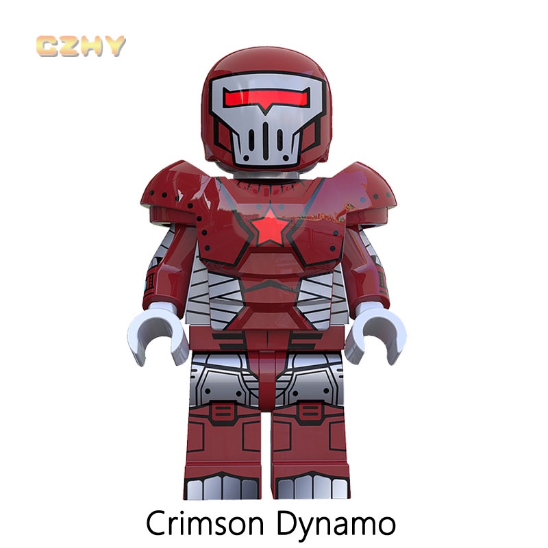 Mô Hình Đồ Chơi Khối Xây Dựng Cửa Sổ Taskmaster Crimson Dynamo Red Guardian Mini Màu Đen Dành Cho Trẻ Em