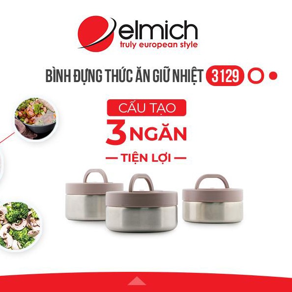 Bình đựng thức ăn giữ nhiệt 1500 ml Elmich EL3129