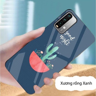 Ốp lưng Xiaomi Redmi Note 9 4G / Redmi 9T (2021) / Poco M3 mặt lưng ép kính nano chống bể hình dễ thương