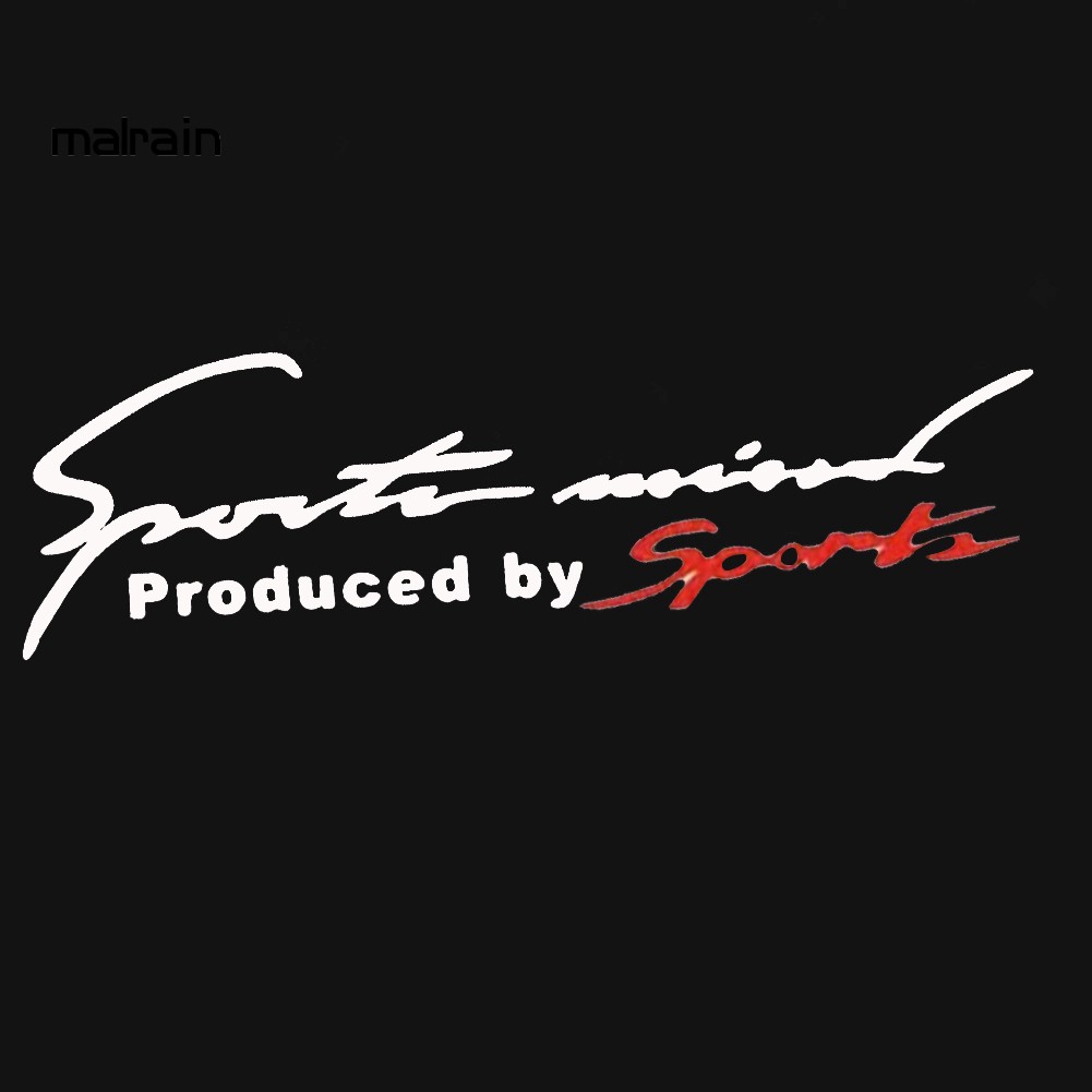 Miếng Dán Đề Can Trang Trí Đèn Pha Xe Hơi In Chữ Sports Mind Phản Quang Độc Đáo