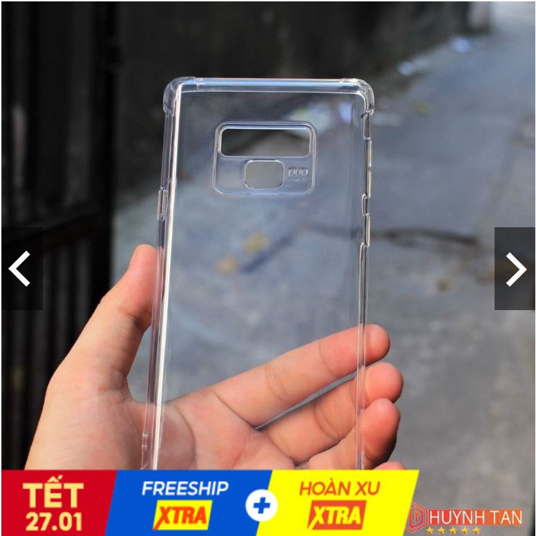 Ốp Lưng Samsung Note 8, Note 9, Note 10 Plus, Note 20 Ultra Chống Sốc TPU Trong Suốt 6D