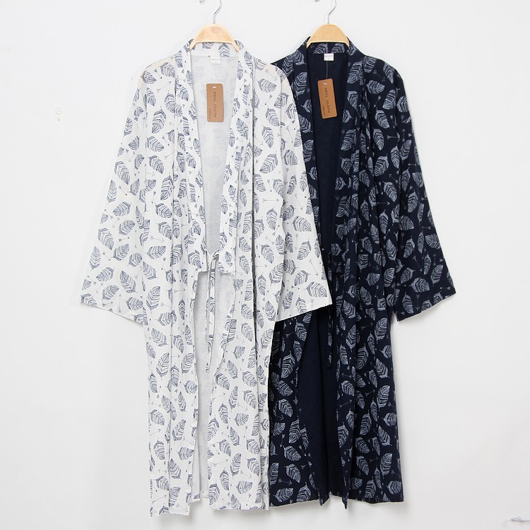 Áo Choàng Ngủ Kiểu kimono Nhật Bản Cho Nam