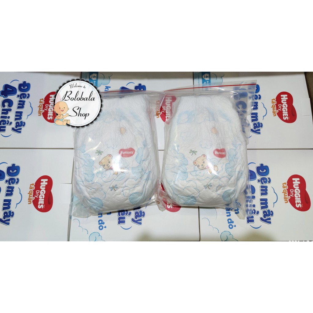 Set 100 miếng tã quần Huggies mẫu đệm mây size M100/L100/XL100/XXL100