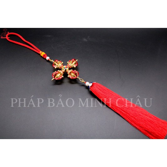 [Pháp Bảo Minh Châu] TREO XE KIM CANG KÉP (XANH DƯƠNG - ĐỎ - VÀNG) - Cực Đẹp