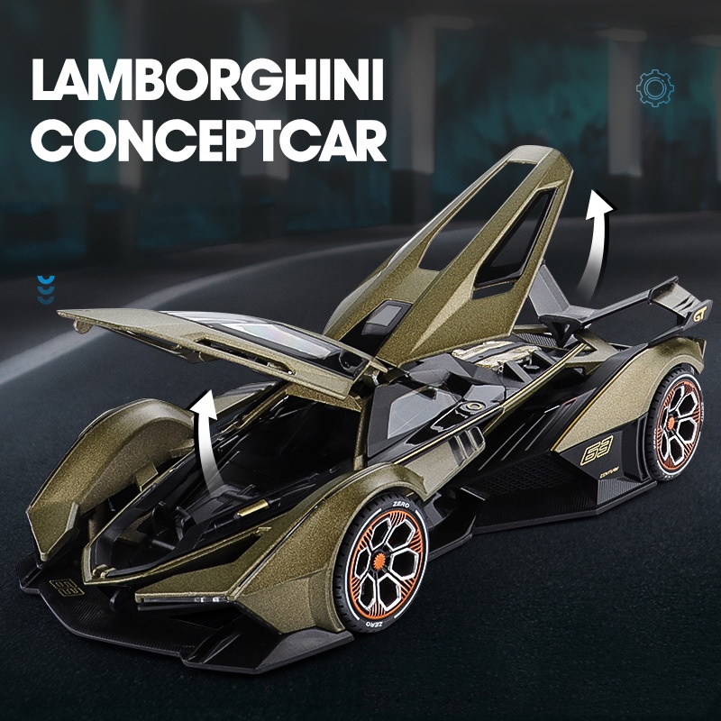 Mô hình siêu xe Lambo Vision GT tỷ lệ 1:22