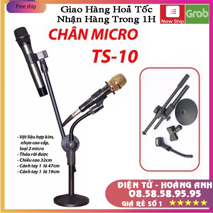 Chân kẹp micro đứng để bàn TS-10