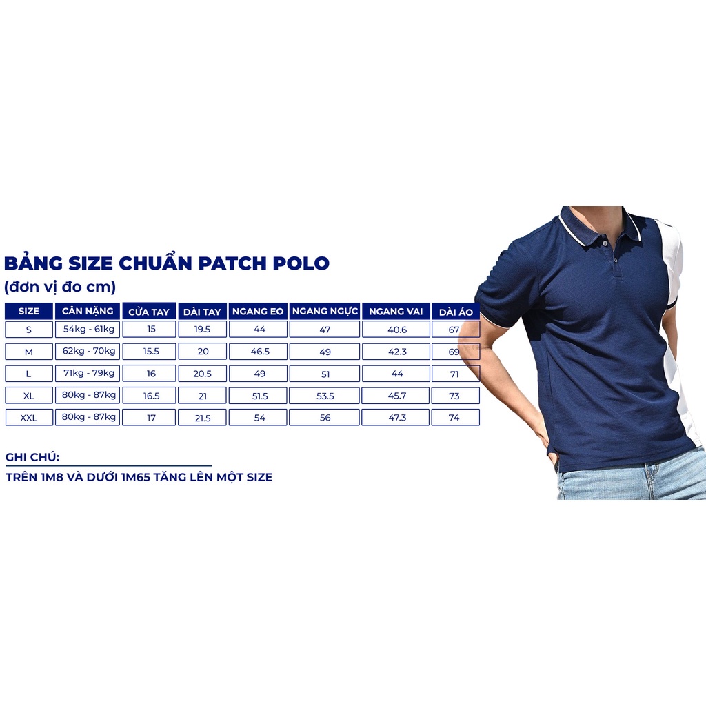 Áo Patch Polo nam The GMEN thiết kế tinh tế chất liệu cotton mền nhẹ