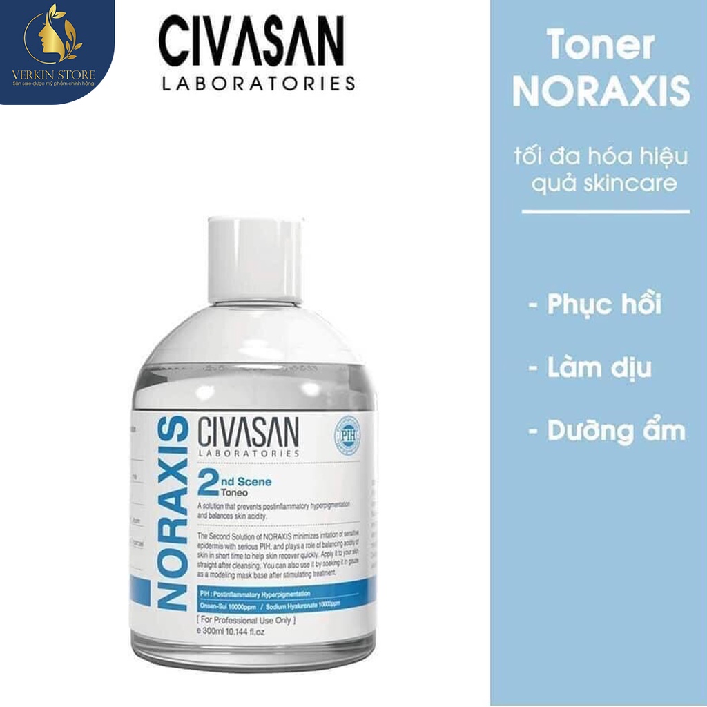 Toner Civasan Noraxis 2nd Scene dành cho da mỏng yếu 300ml  - Verkin Store