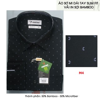 Áo Sơ Mi Tay Dài Bambo Dáng SlimFit Vĩnh Tiến 1510
