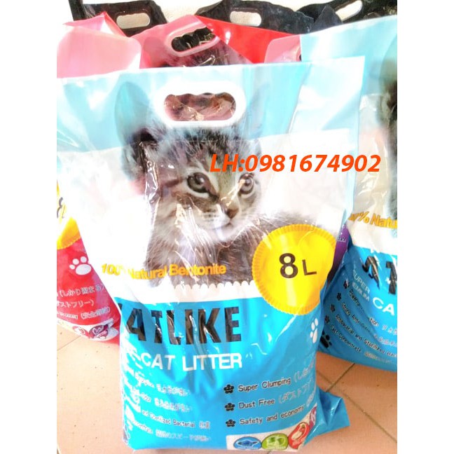 Cát Vệ Sinh Cho Mèo CATLIKE Bao 8L( 5 Mùi Hương ) - Cát Mèo Giá Rẻ