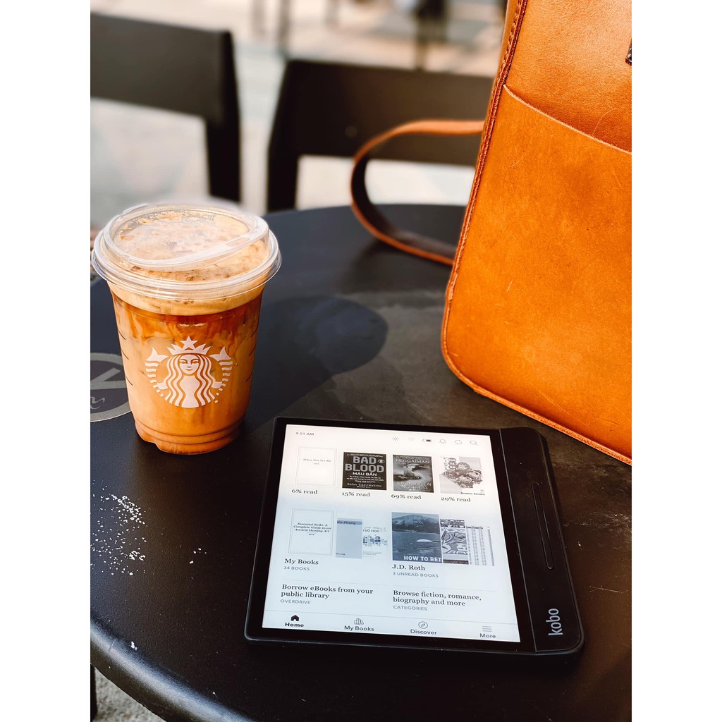 Máy đọc sách Kobo Libra H2O - 7inch, 8Gb (Libra 1) - new | BigBuy360 - bigbuy360.vn