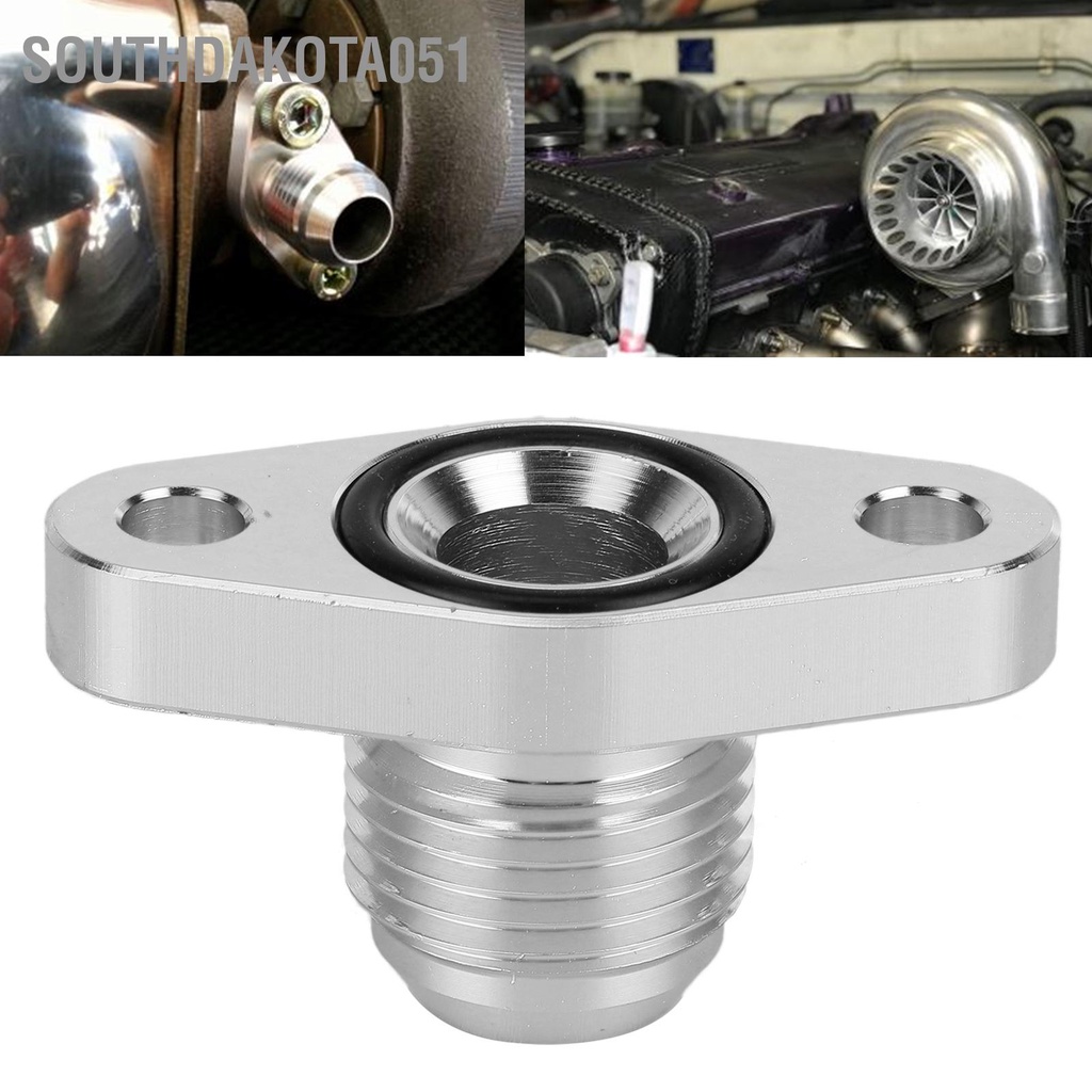 Southdakota051 Bộ điều hợp mặt bích hồi dầu AN10 Phù kim nhôm cho Mitsubishi T3 T4 T35 T04B T04E / Series