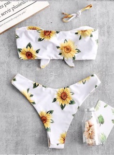 [HÀNG QC, CÓ SIZE] Bikini 2 mảnh hoa hướng dương