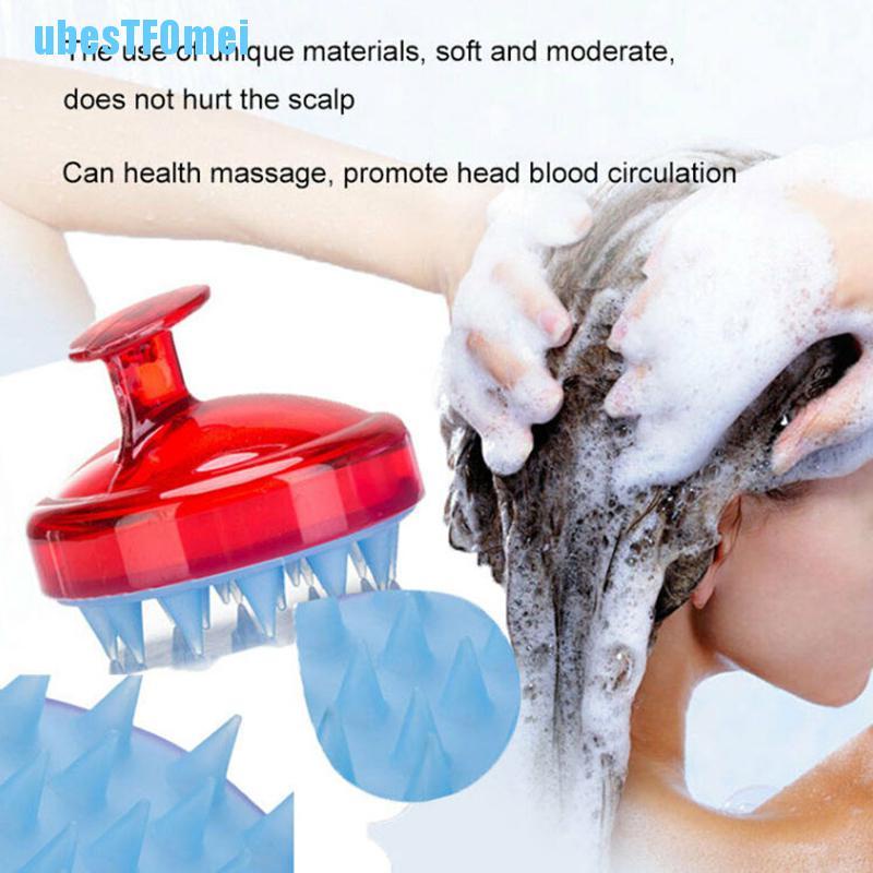 1 Lược Gội Đầu Mát Xa Da Đầu Bằng Silicone Tiện Dụng