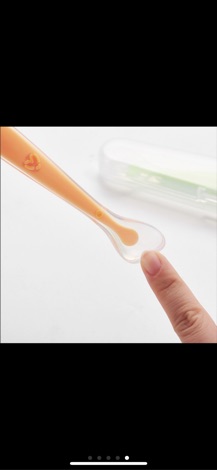 Thìa silicon siêu mềm cho bé ăn dặm