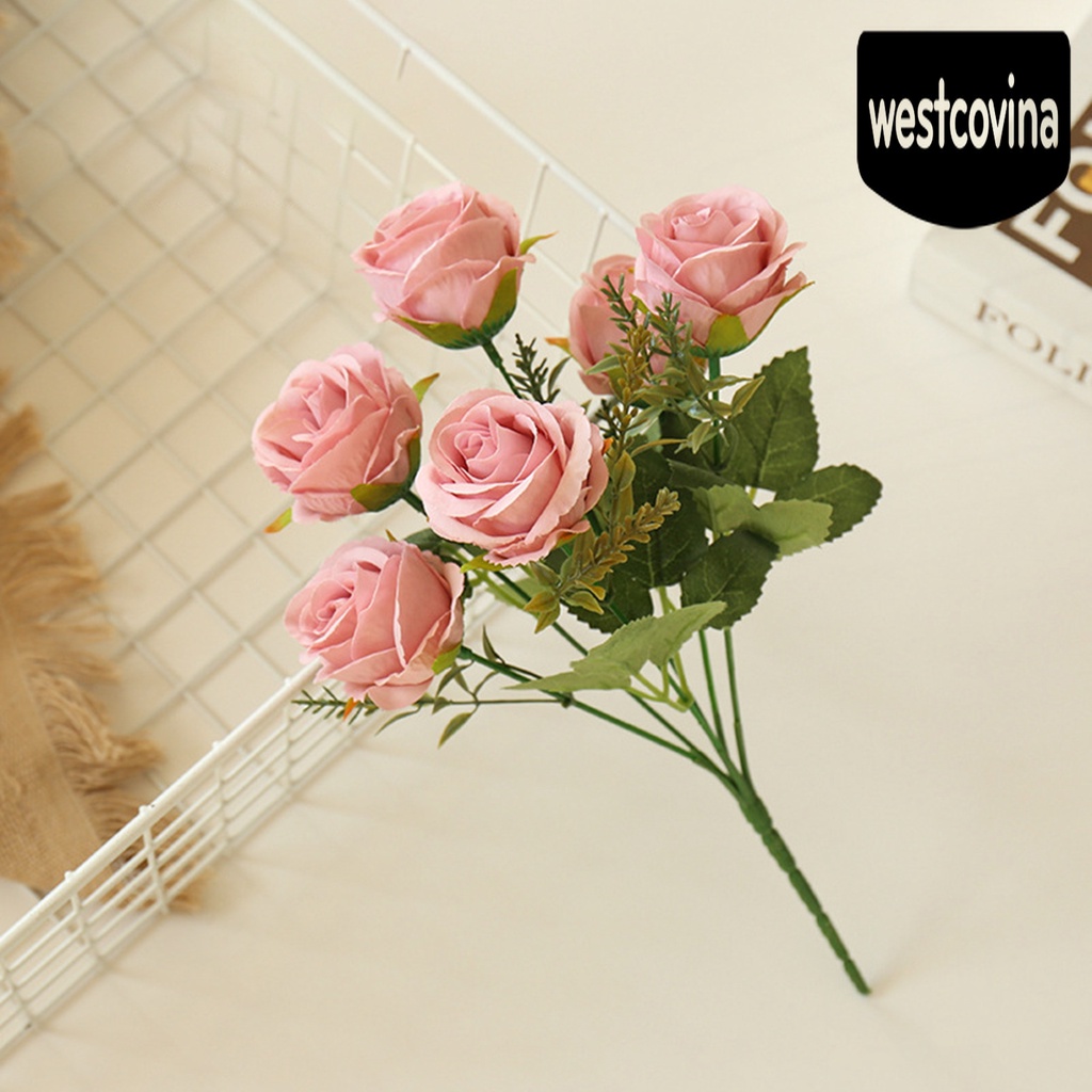 [Hot]☀ 1 Bó Hoa Hồng Giả Trang Trí Tiệc Cưới